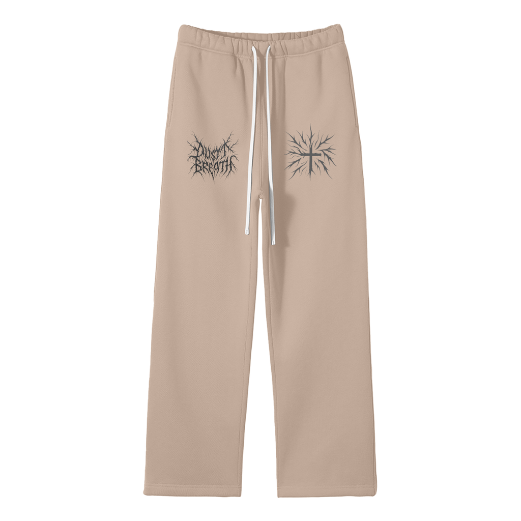 Unisex Solid Color Fleece Straight Leg Pants