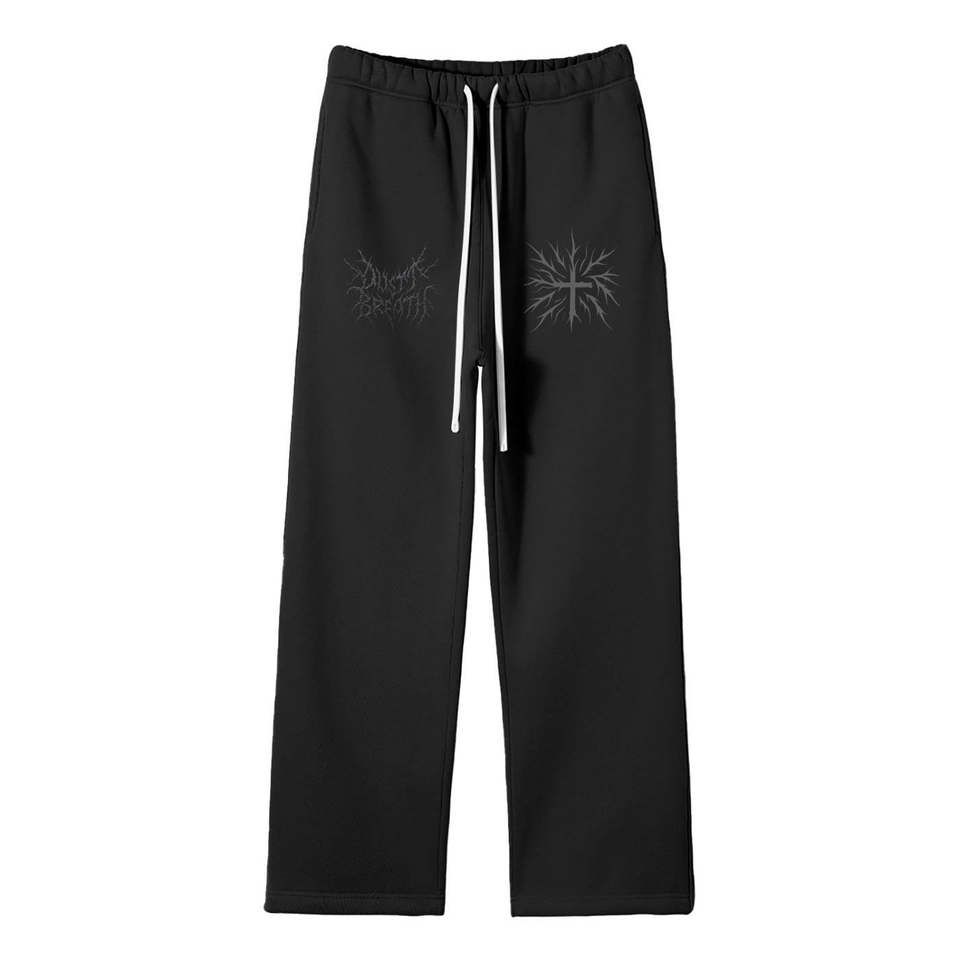 Unisex Solid Color Fleece Straight Leg Pants